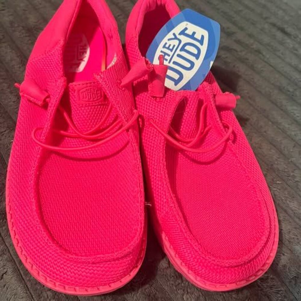 Hey Dude Wendy Funk Mono Electric Pink Shoes